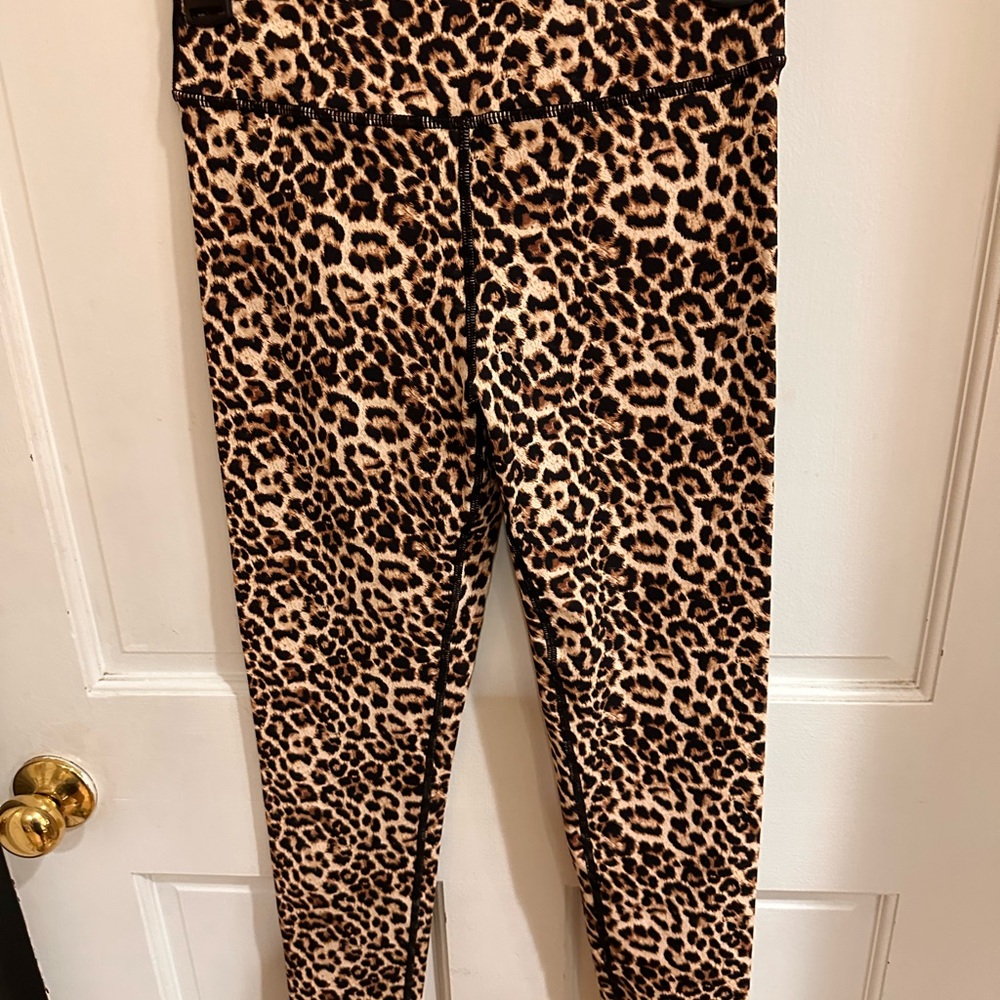 ZYIA women’s  Animal Print Leggings - Brown and Black